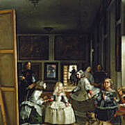 Las Meninas Or The Family Of Philip Iv, C.1656 Poster