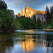 Last Light On Half Dome Poster