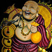 Laughing Buddha For Prosperity Poster