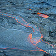 Lava Flow, Kilauea Volcano Poster