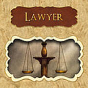 Lawyer Button Poster