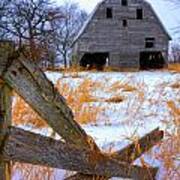 Leaning Barn Poster