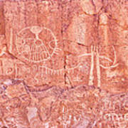 Petroglyphs Owens Valley California Poster