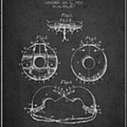 Life Ring Patent From 1912 - Charcoal Poster