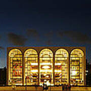 Lincoln Center At Night Poster