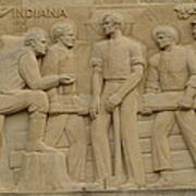 Lincoln Memorial Wall Indiana Poster