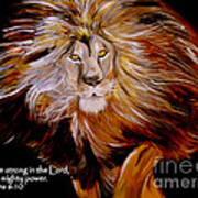 Lion Of Judah Strength Poster