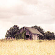 Little Old Barn In A Field - Landscape Poster