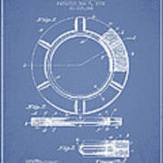 Live Preserver Patent From 1902 - Light Blue Poster