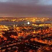 Liverpool Wheel And River Mersey Poster