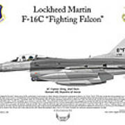 Lockheed Martin F-16c Fighting Falcon Poster