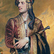 Lord Byron In Albanian Dress Poster
