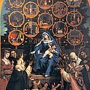 Lotto Lorenzo, Madonna Of The Rosary Poster