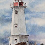 Louisbourg Lighthouse Poster