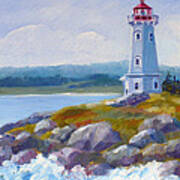 Louisbourg Lighthouse Poster