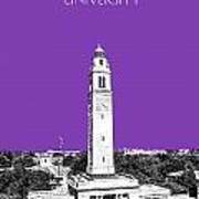 Louisiana State University - Memorial Tower - Purple Poster
