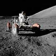 Lunar Rover During The First Eva Of Apollo 17 Poster