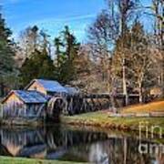 Mabry Grist Mill Sunset Poster