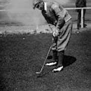 Macdonald Smith Playing Golf Poster