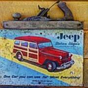 Made Of Steel Not Of Wood - The Willys - Overland Jeep Station Wagon Poster