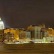 Madison - Wisconsin City  Panorama - No Fireworks Poster