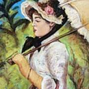 Manet Woman With Parasol Poster