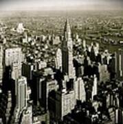 Manhattan And Chrysler Building Ii Poster