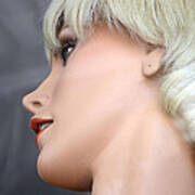 Mannequin Art - Blonde Female Mannequin Face Poster