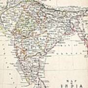 Map Of India Poster