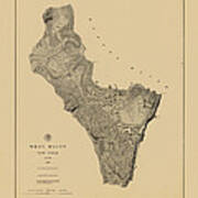 Map Of West Point 1883 Poster