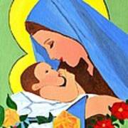 Maria And Baby Jesus Poster