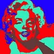 Marilin Monroe Andy Warhol Stile Poster