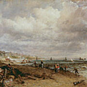 Marine Parade And Old Chain Pier, 1827 Oil On Canvas Poster