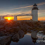 Marshall Point Light At Sunrise I Poster