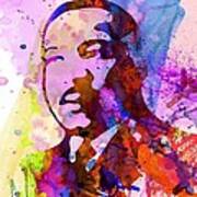 Martin Luther King Jr Watercolor Poster