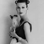 Mary Jane Russell Holding A Cat Poster