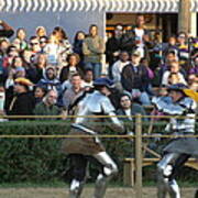 Maryland Renaissance Festival - Jousting And Sword Fighting - 121235 Poster