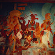 Maya Fresco At Bonampak Poster
