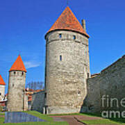 Medieval Wallls Of Tallinn Poster
