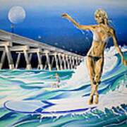 Mercers Surfer Poster