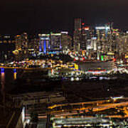 Miami After Dark Ii Skyline Poster