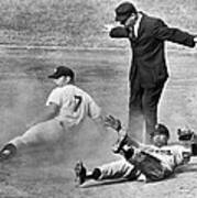 Mickey Mantle Steals Second Poster