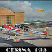 Midwest Airlines Cessna 195 Poster