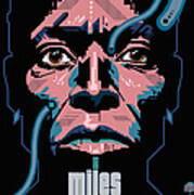 Miles Davis Portrait Poster