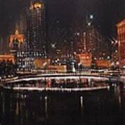 Milwaukee River Lights Poster