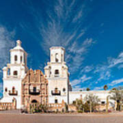 Mission San Xavier Del Bac Panorama Poster