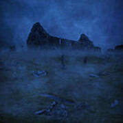Misty Graveyard Poster