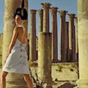 Model By Columns At Jerash Poster