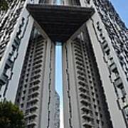 Modern Skyscraper Apartment Building Singapore Poster