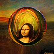 Mona Lisa Circondata Poster